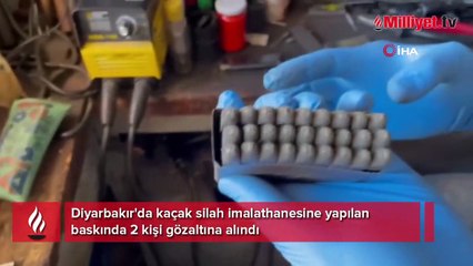 Diyarbakır'da kaçak silah imalathanesine baskın