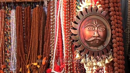 Lord Shiva's holy Rudraksha Beads sales during Mahashivratri festival, Varanasi