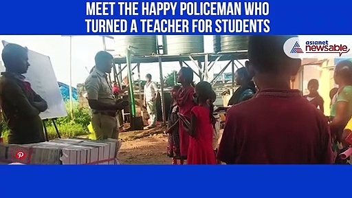 Bengaluru: Sub inspector turns community teacher for students who can't attend online classes