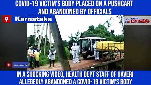 Shocking: Covid-19 victim's body abandoned on roadside by health department staff