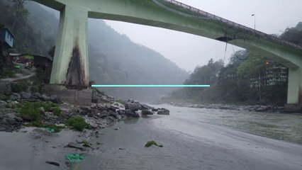 Teesta river on the way to Barsey Rhododendron Sanctuary, West Sikkim