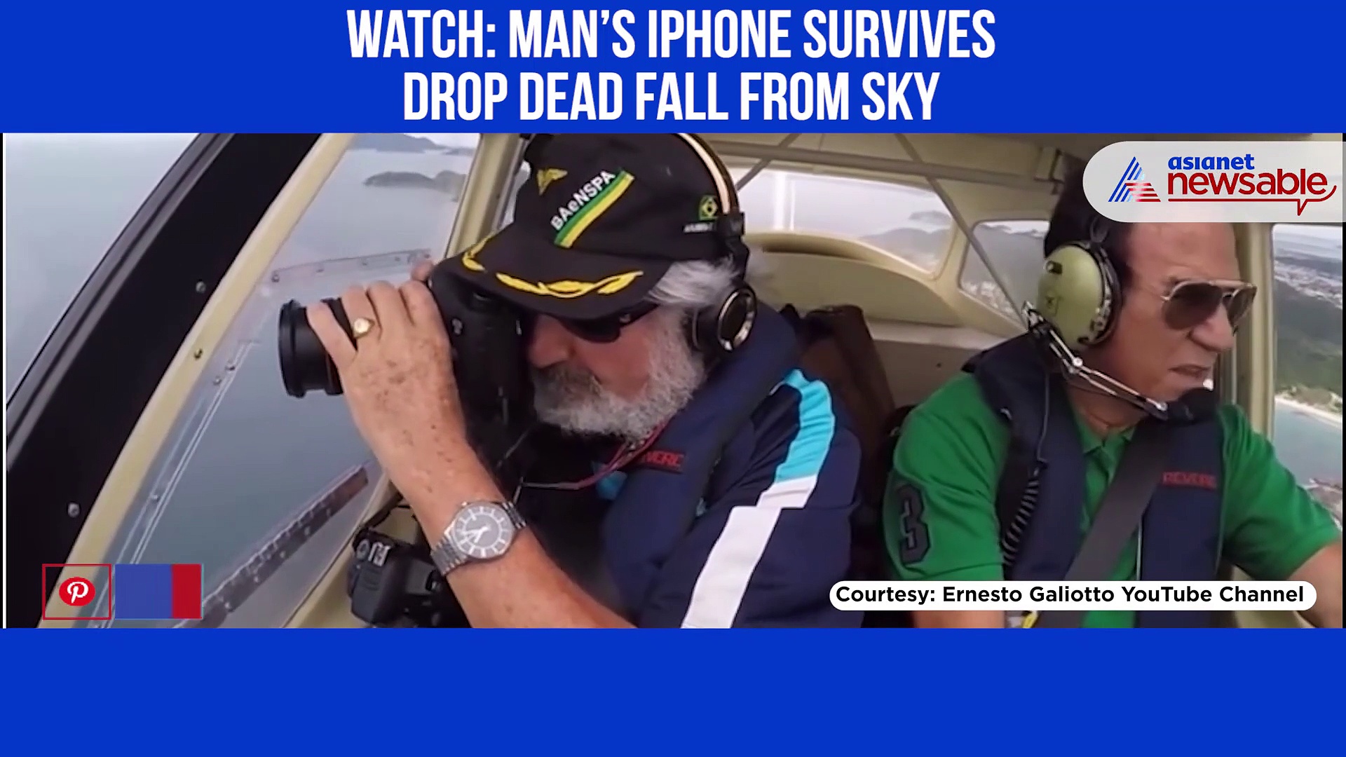 Man's iPhone survives fall from plane window; camera records entire free fall