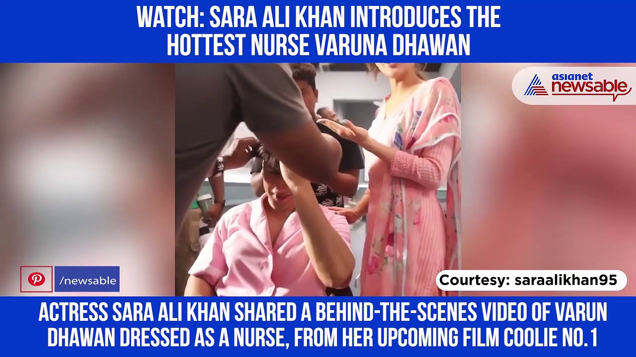 Here's what Sara Ali Khan shared from the sets of Coolie No. 1 as BTS video: Check out