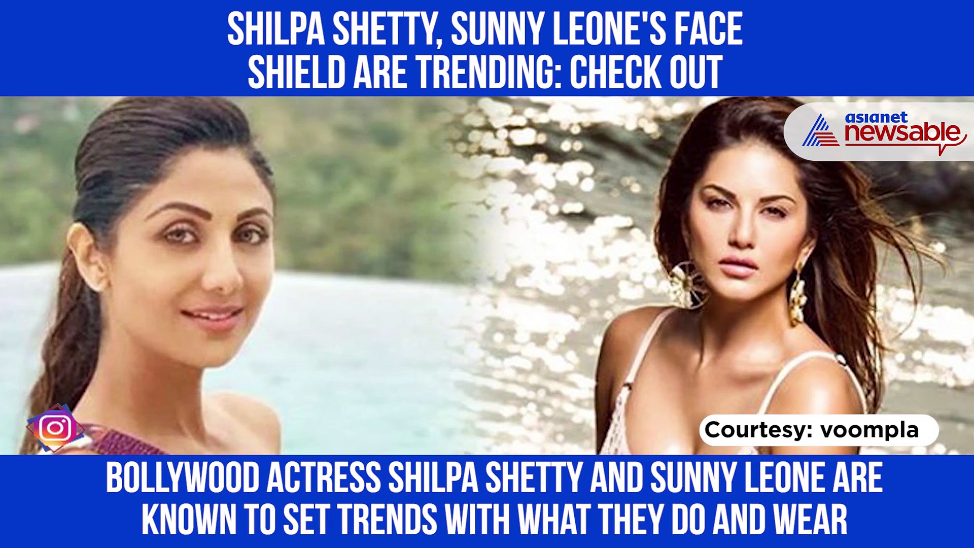 Shilpa Shetty, Sunny Leone's face shield are trending: Check out