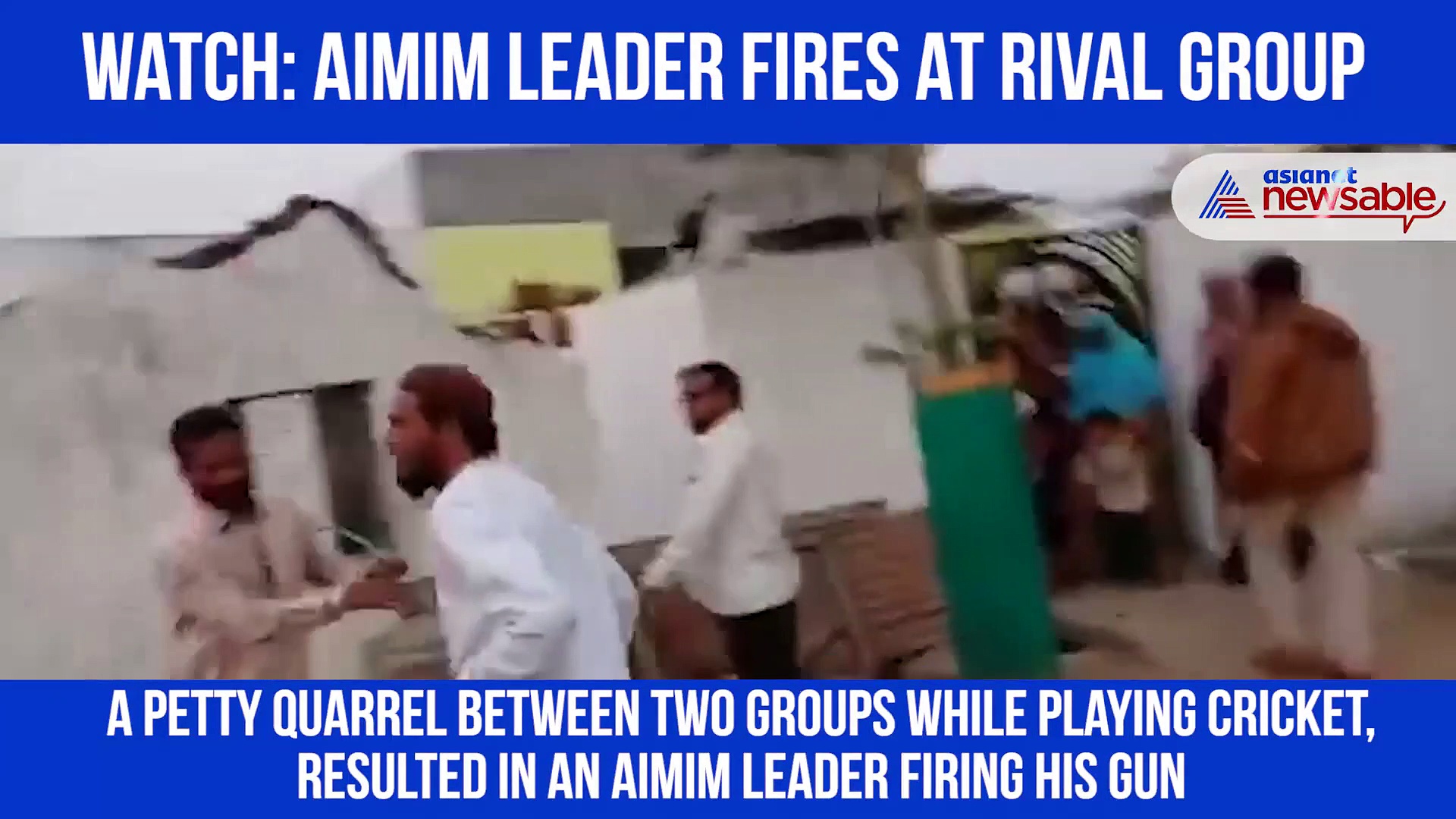 Telangana AIMIM leader opens fire after a petty quarrel while playing cricket