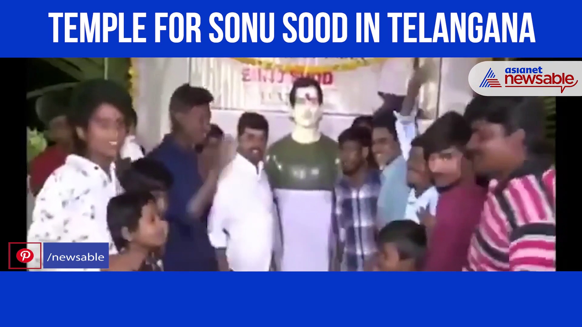 To honour Sonu Sood for his noble works during Covid-19 pandemic, a temple has been built in Telangana: Watch