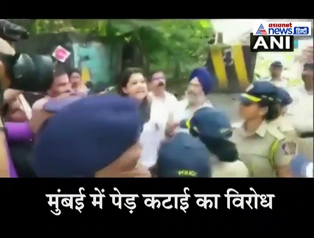 शिवसेना प्रवक्ता प्रियंका को हिरासत में लिया, वीडियो वायरल