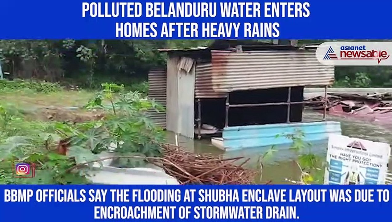 Polluted Belanduru water enters homes after heavy rains