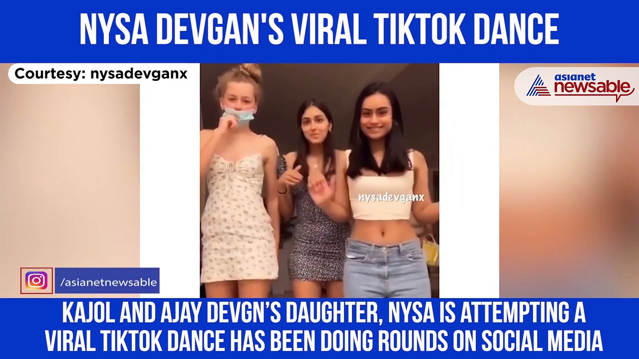 Watch: Viral TikTok dance of Kajol-Ajay Devgn's daughter Nysa with friends