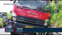 Rem Blong Truk Elpiji Terperosok Hindari Kecelakaan