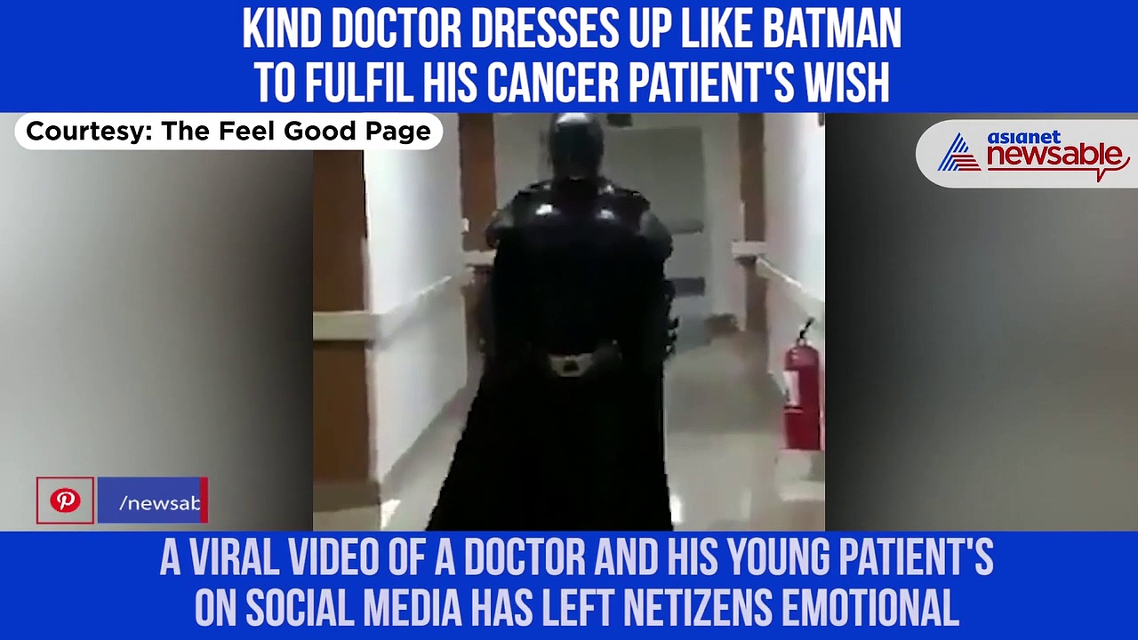 Doctor dresses up like Batman to fulfil cancer patient's wish; video goes viral