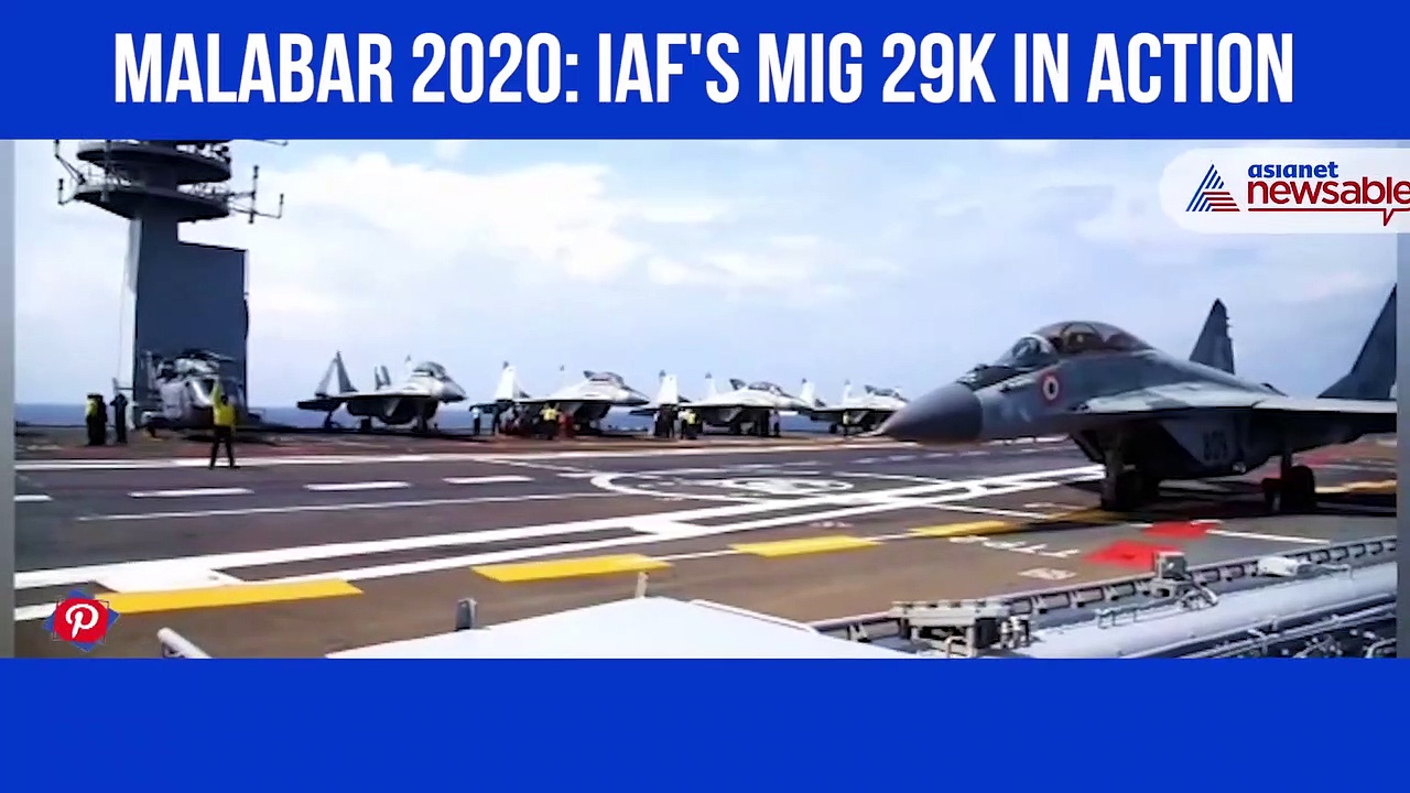 WATCH: IAF's MiG 29Ks in action in Malabar 2020