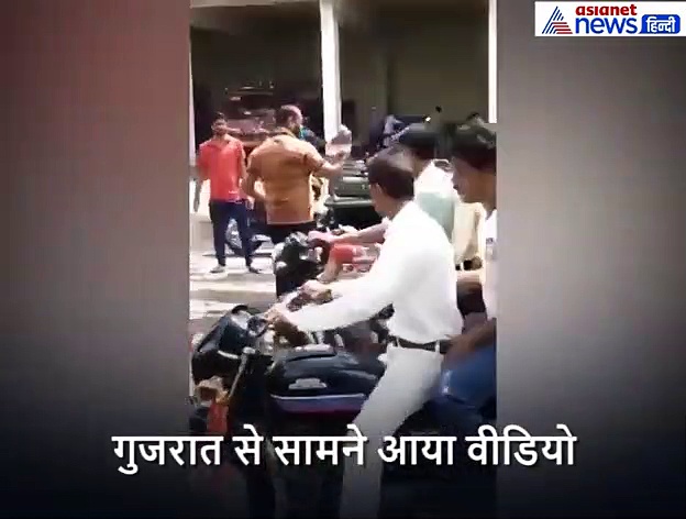 सड़क पर धू-धूकर जलती रही जीप,मालिक ने चंद सेकंड के शौक के लिए की ये हरकत