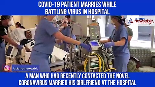 COVID-19 patient marries fiancée while on hospital bed