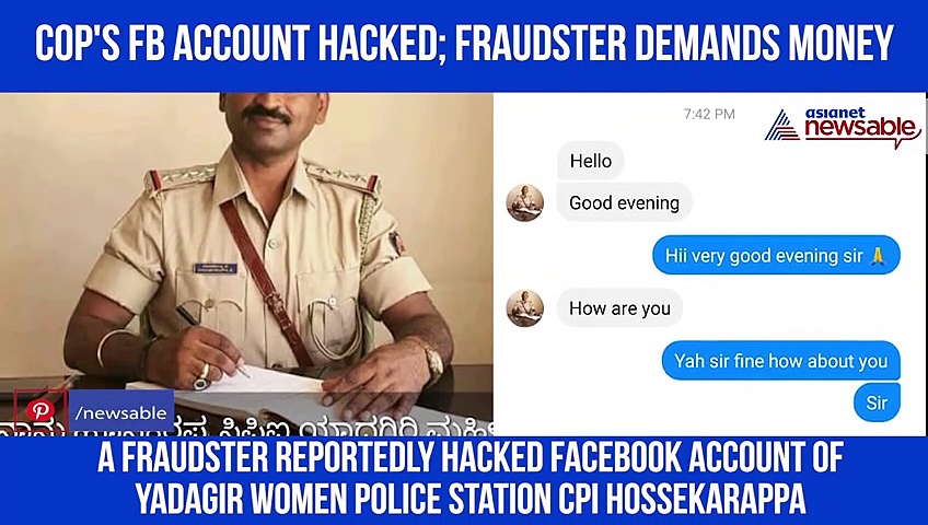Fraudster hacks cop's FB account, demands money from contacts