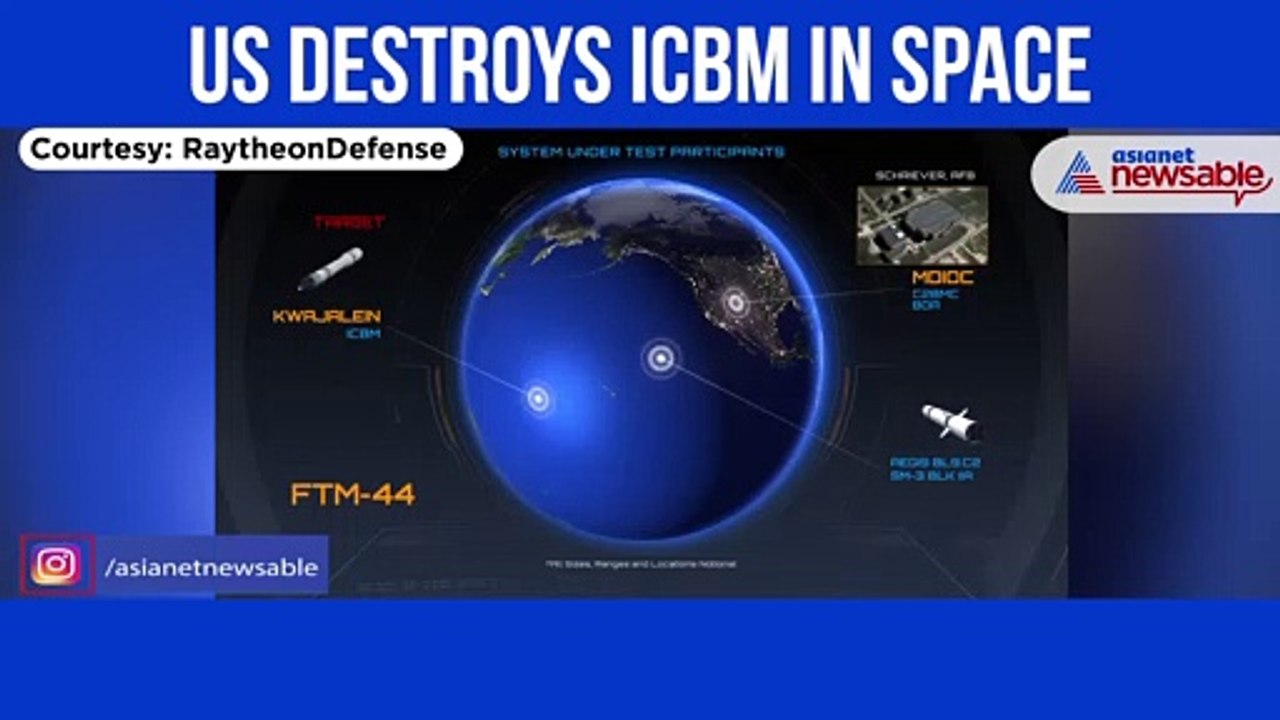 US destroys ICBM in space