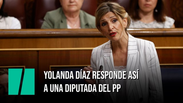 Yolanda Díaz responde así a una diputada del PP