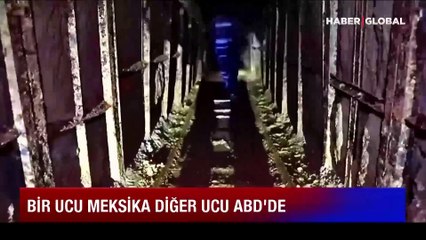 Yerin metrelerce altında, bir ucu Meksika bir ucu ABD'de!