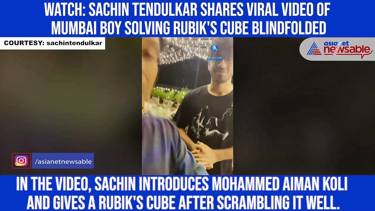 Watch: Sachin Tendulkar shares viral video of M...