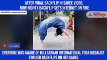 After viral backflip in saree video, now nighty backflip sets internet on fire