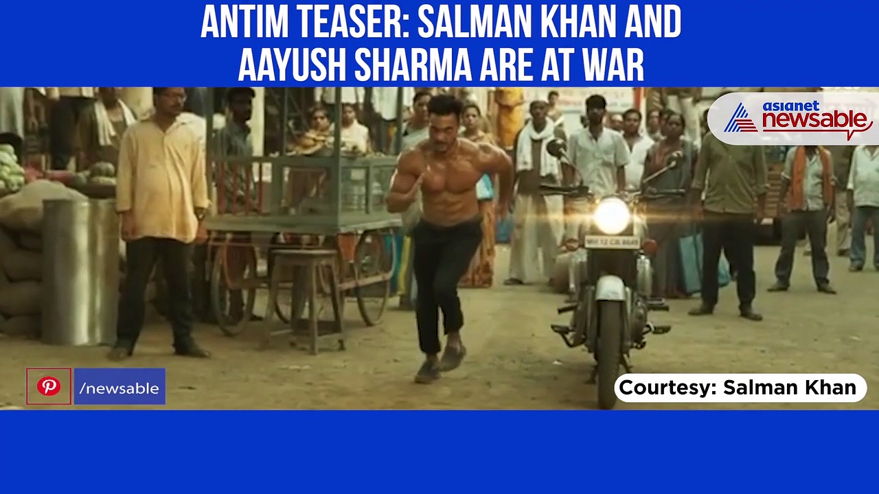 Watch: Salman Khan's battle with Aayush Sharma out in first look of Antim The Final Truth