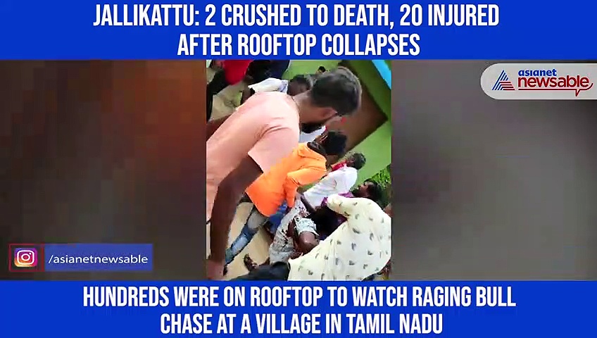 Jallikattu: 2 crushed to death, 20 injured after rooftop collapses