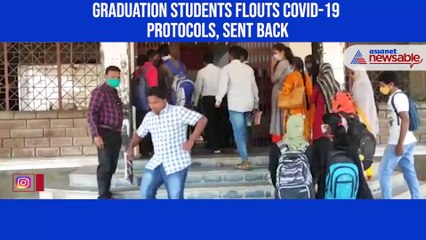 Graduation students flouts COVID-19 protocols, sent back