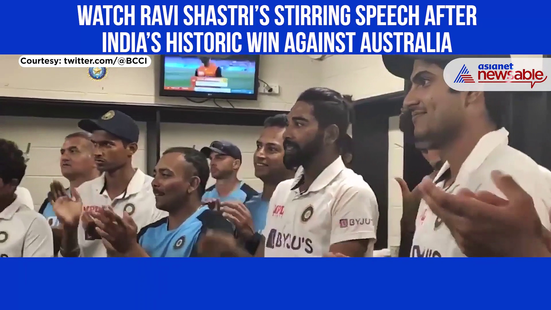 Watch Ravi Shastri’s stirring speech after India’s historic win against Australia
