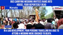 Bus carrying wedding invitees rams into house, four reportedly dead