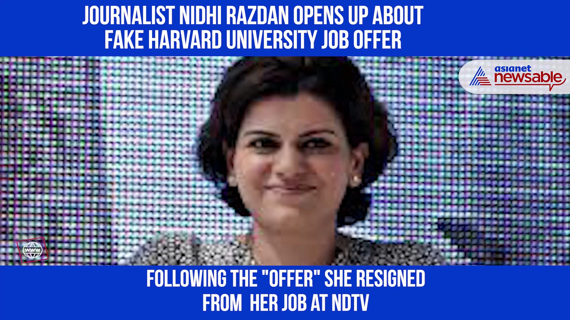 Journalist Nidhi Razdan opens up about fake Harvard University job offer