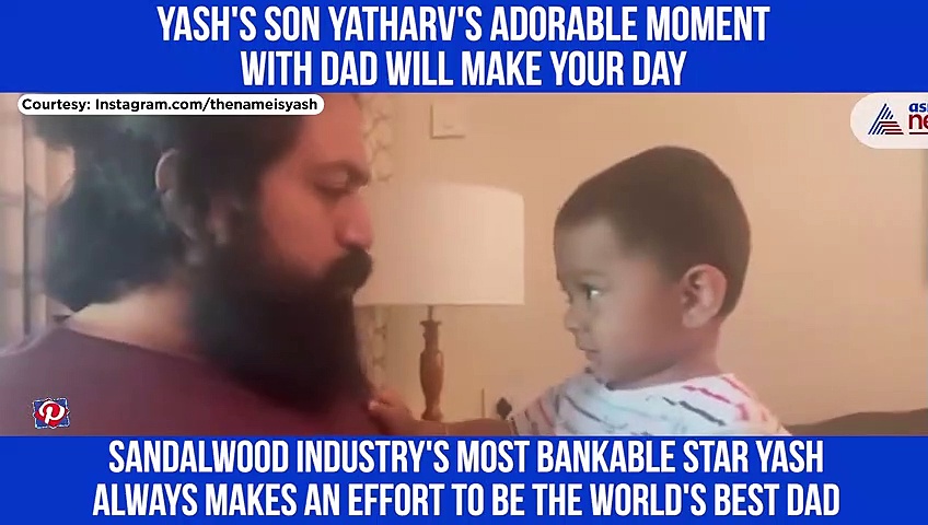 Yash's son Yatharv's adorable moment with dad will make your day