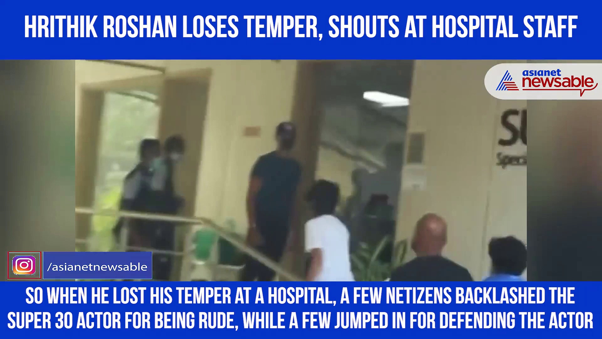 Hrithik Roshan loses his calm; shouts at hospital staff, Watch video
