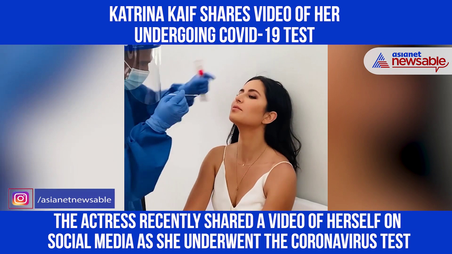 Katrina Kaif shares video of her undergoing COVID-19 test