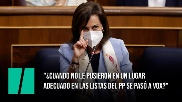 Robles, a Gil Lázaro (Vox): ¿Cuando no le pusieron en un lugar adecuado en las listas del PP se pasó a Vox?