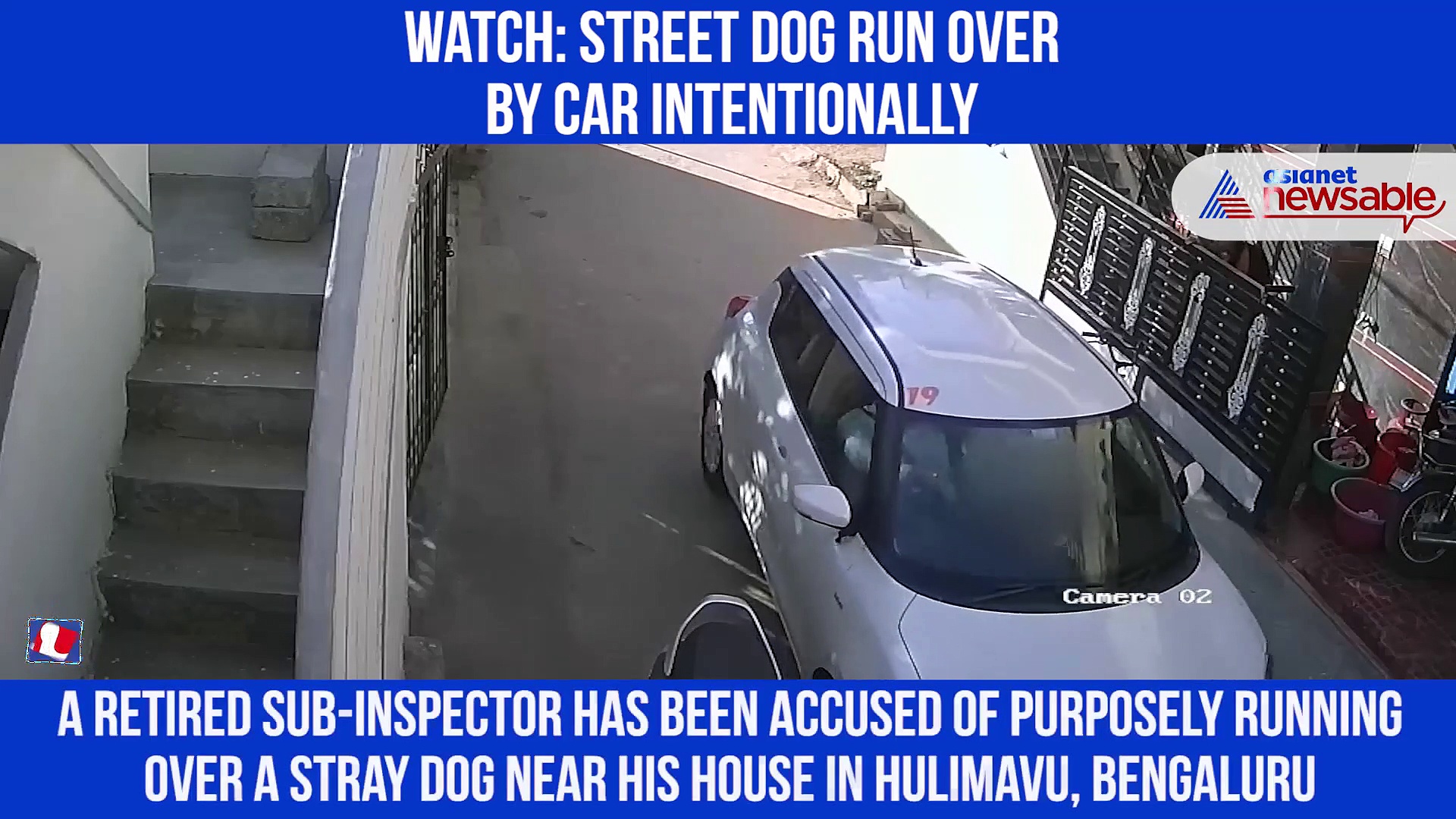 Retired Karnataka cop accused of running over dog in Bengaluru, CCTV footage goes viral