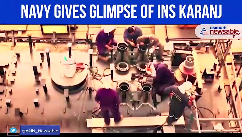 Third Scorpene class submarine INS Karanj set to join Navy