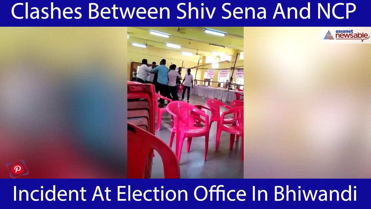 NCP-Shivsena Workers Clash In Bhiwandi