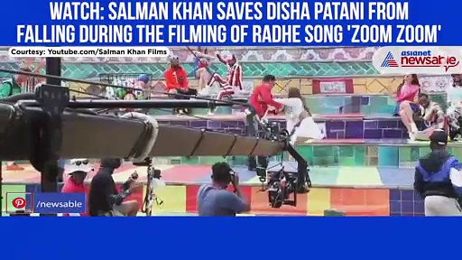 Radhe star Salman Khan saves Disha Patani during the film shooting (Watch here)