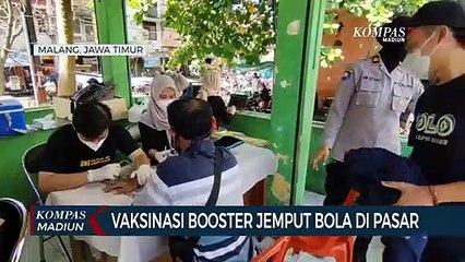 Vaksinasi Booster Jemput Bola Di Pasar