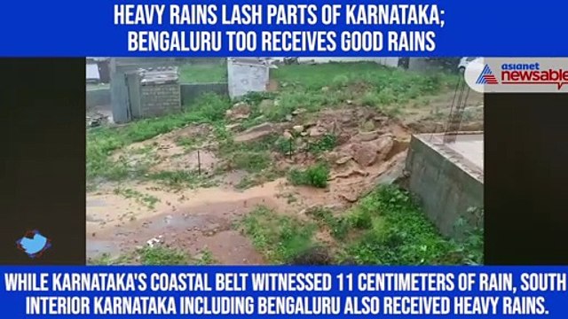 Heavy rains lash parts of Karnataka; Bengaluru too receives good rains