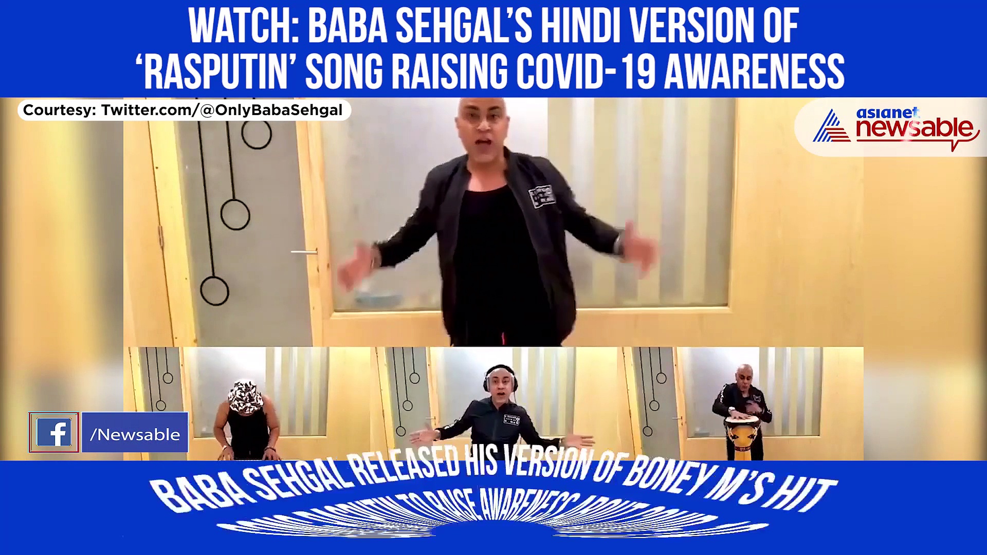 Baba Sehgal spreads Covid-19 awareness with the Hindi version of Rasputin