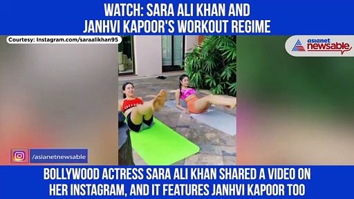 Sara Ali Khan and Janhvi Kapoor work out together to ‘get the golden glow’; Watch Video