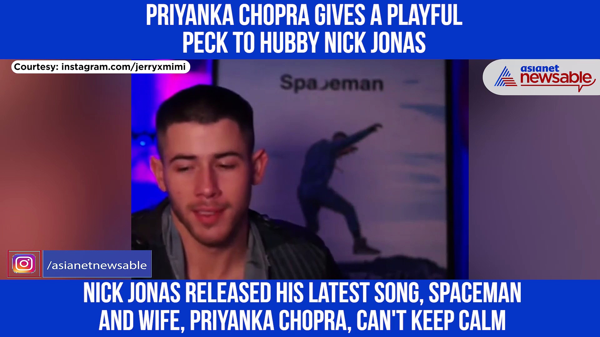 Naughty Priyanka Chopra kisses Nick Jonas while he was launching 'Spaceman' (Watch)