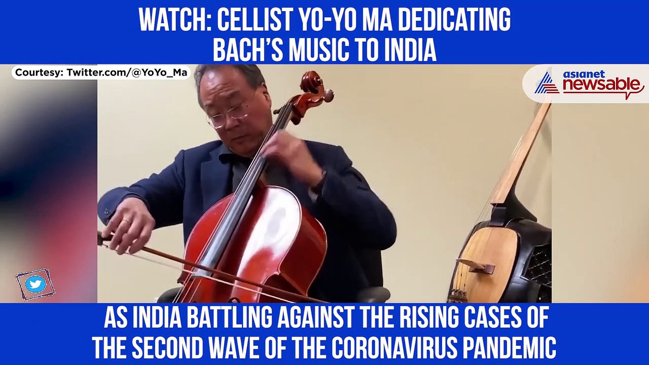Yo-Yo Ma plays Bach music and dedicated to India during the Covid crisis; Watch video