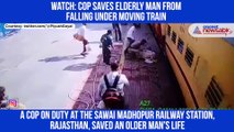 Cop saving old man