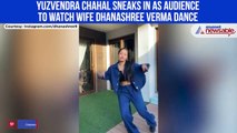 Yuzvendra Chahal sneaks in as audience to watch wife Dhanashree Verma dance