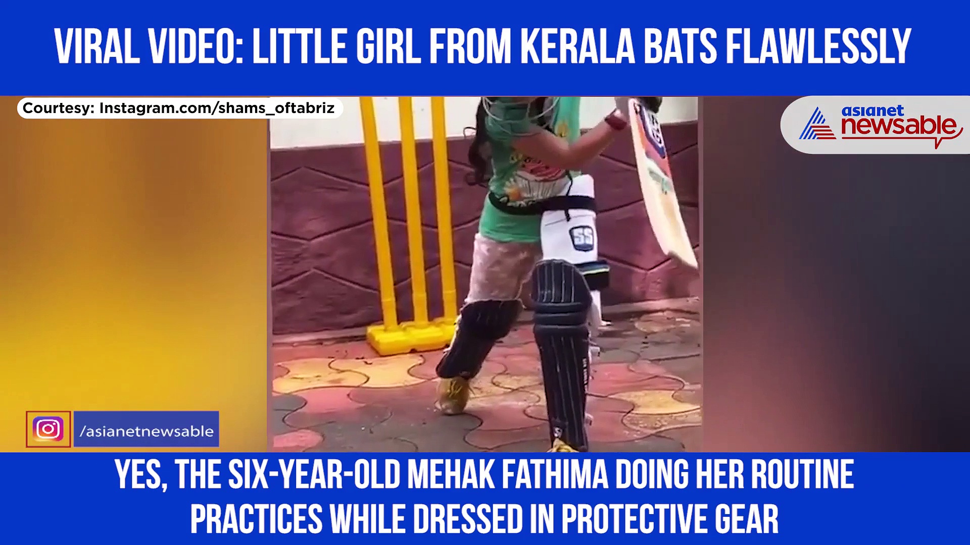 A 6-year-old girl from Kerala wows netizens with grand cricketing techniques