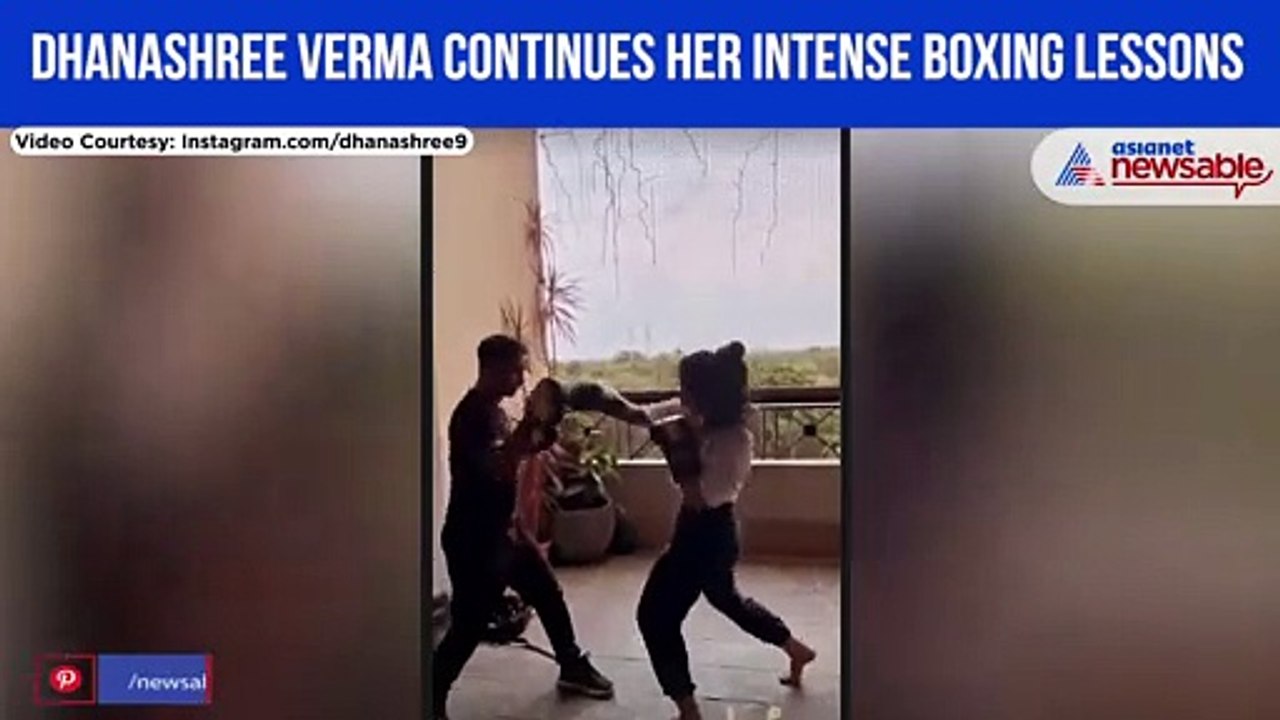 Dhanashree Verma boxing