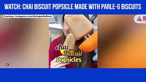 Woman prepares popsicle with Parle-G biscuits; Watch Viral Video
