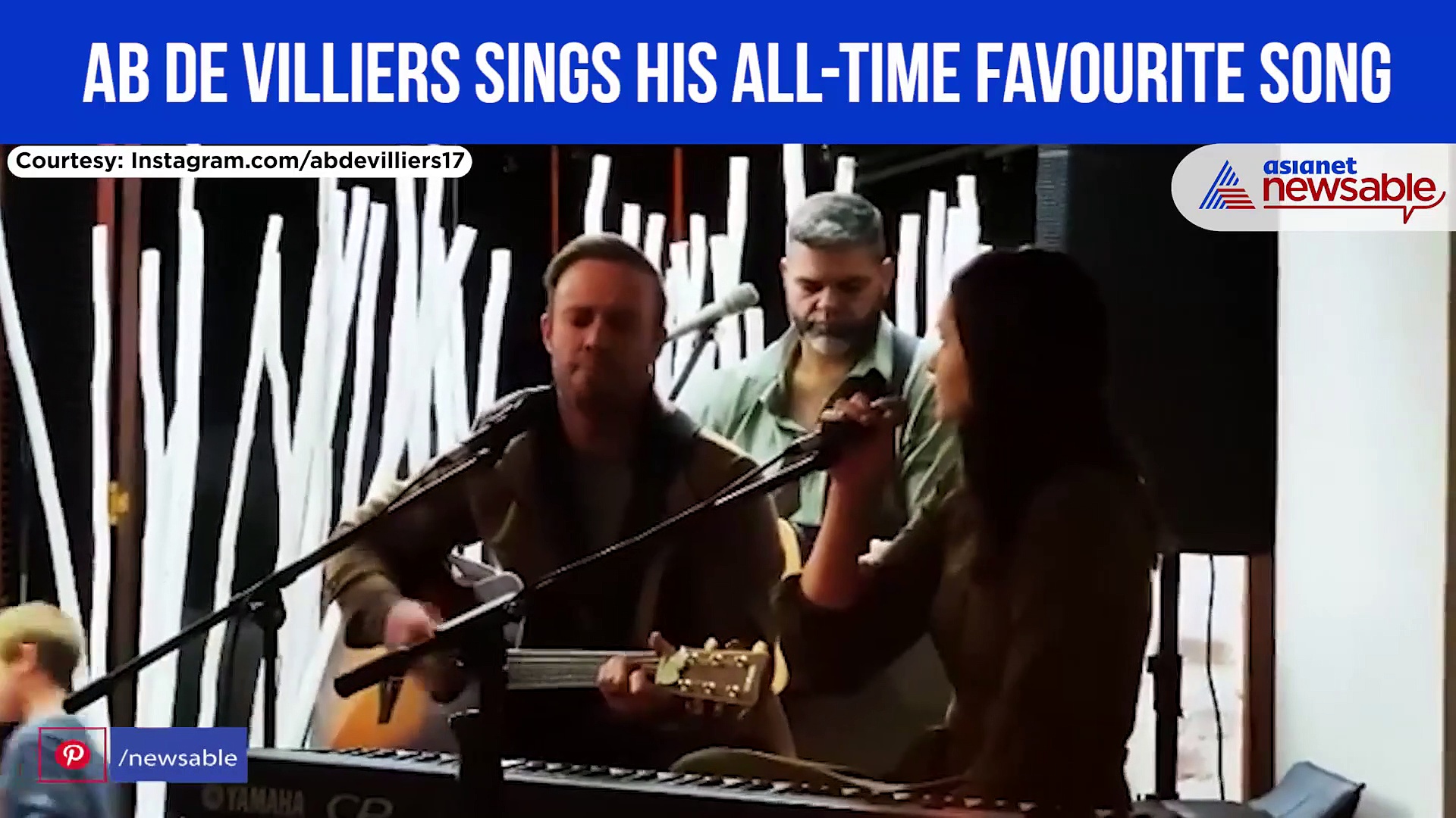 Watch AB de Villiers sing "I won't give up" on his father's birthday, receives acclaim from Glenn Maxwell